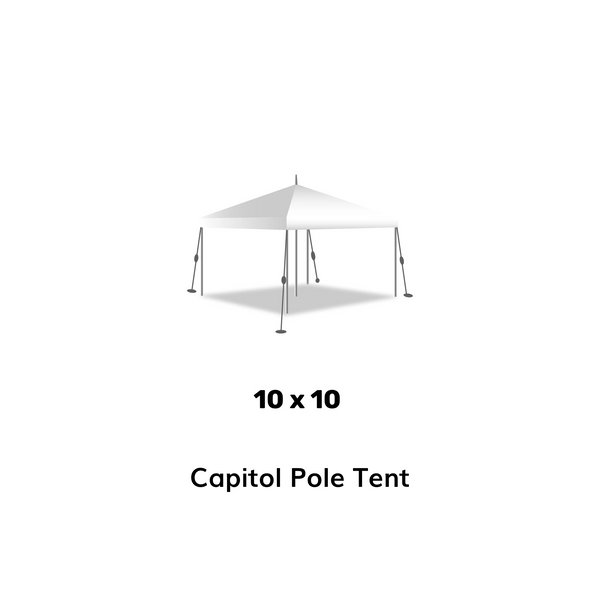 10x10 pole tent